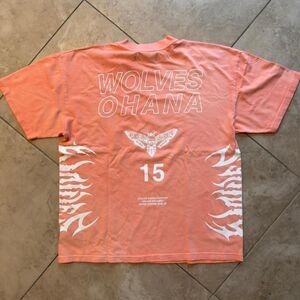 Darc-sport Men's Orange and Pink T-shirt